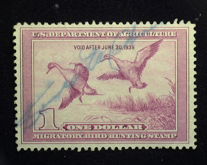 #RW5 1 Dollar Hunting Permit. Used XF US Stamp