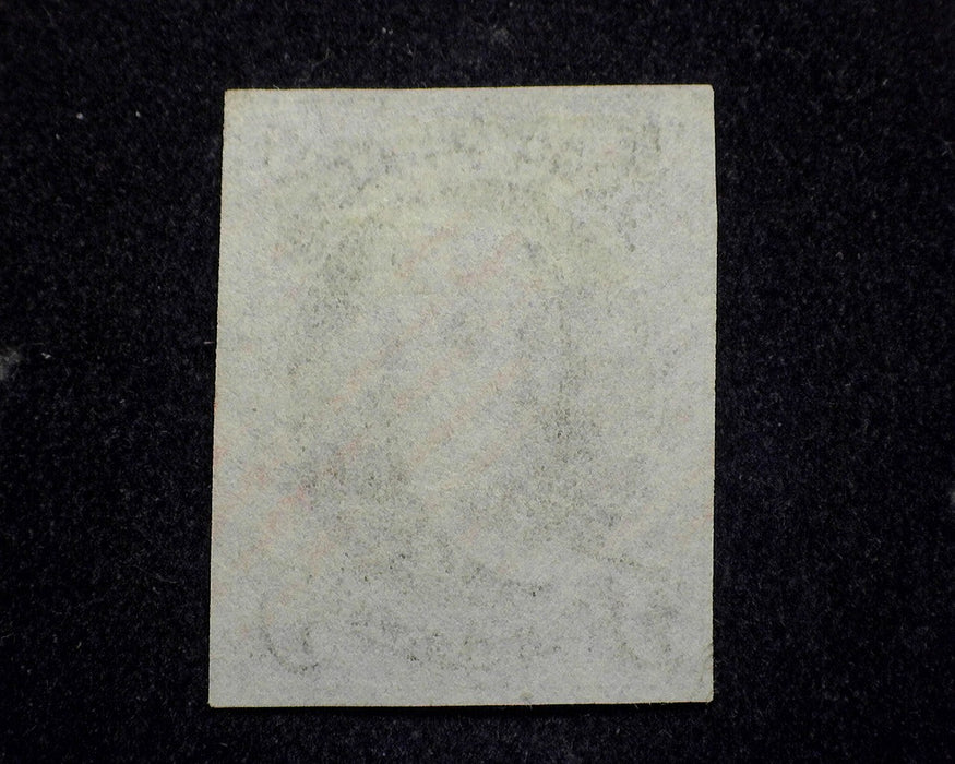 #1 1847 Issue Large 4 margin stamp. Deep crisp impression and color. Faint red grid cancel. "A Beauty" Used XF  US Stamp