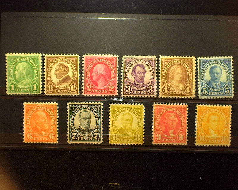 #632-642 Mint VF NH US Stamp