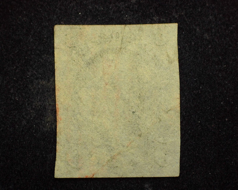 #1 1847 Issue. Large 4 margin copy with great deep color and sharp impression. Faint red grid cancel. XF/Sup Used - US Stamp