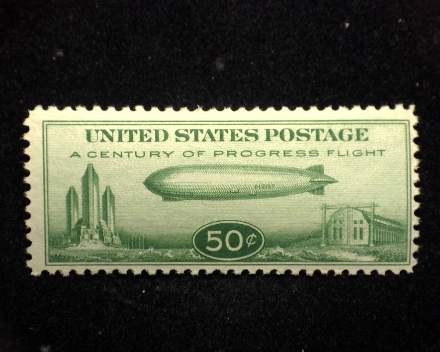 #C18 50 cent Zeppelin Airmail F/Vf NH Mint US Stamp