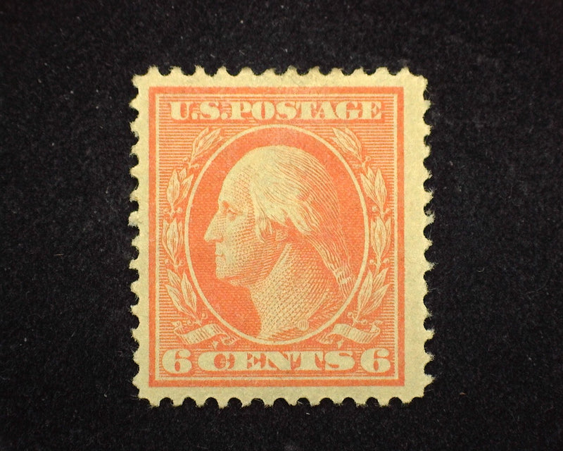 #336 6c Washington Brilliant color. Mint VF/XF H - US Stamp