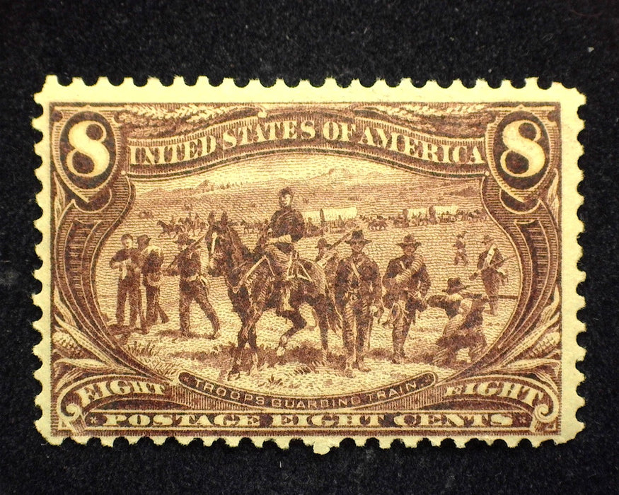 #289 8 Cent Trans Mississippi Fresh. Mint F LH US Stamp