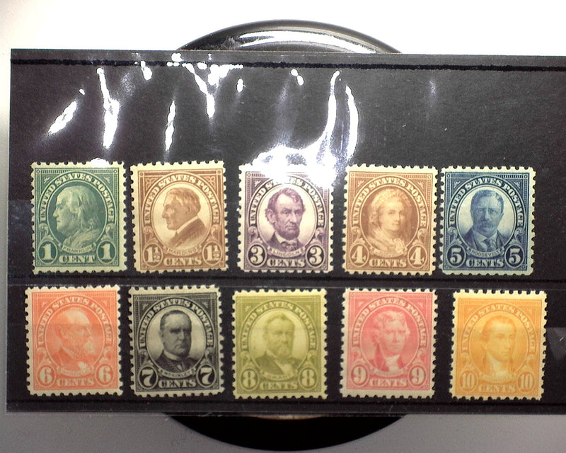 #581-591 1923 Perf 10 Issue Mint F NH US Stamp