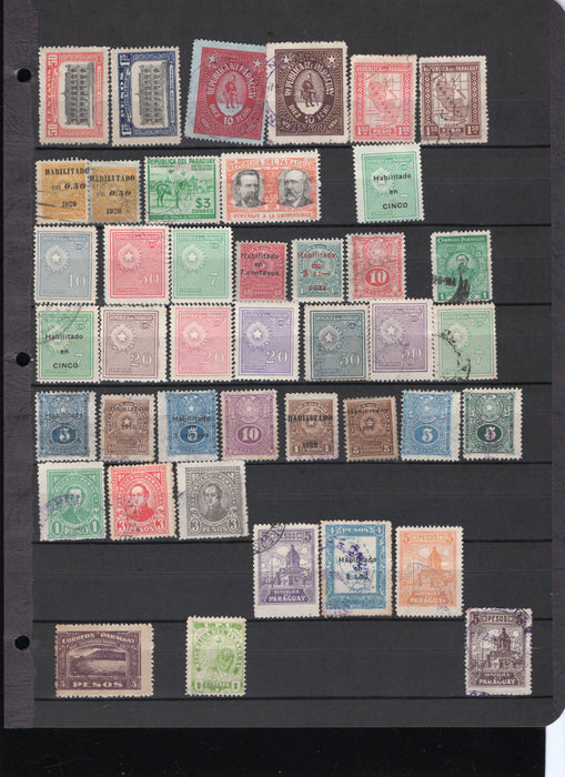 Paraguay Stamp Lot Approx Cat $68
