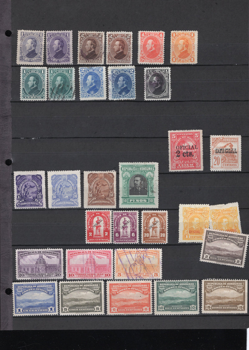Honduras BoB, Airmail, Official Stamp Lot, Cat Approx $115