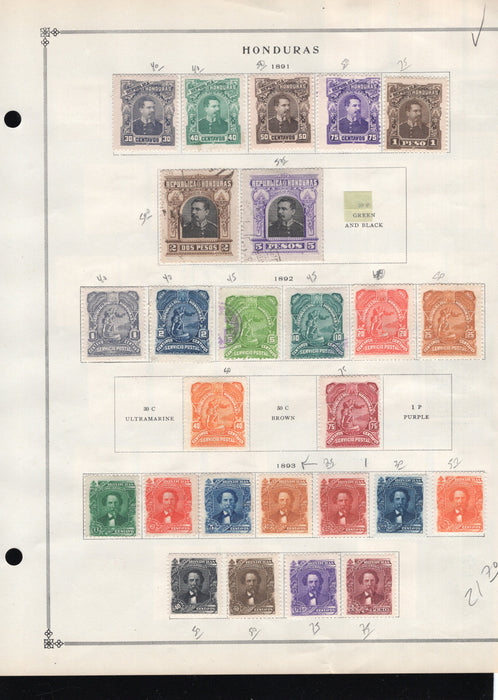Honduras BoB, Airmail, Official Stamp Lot, Cat Approx $115