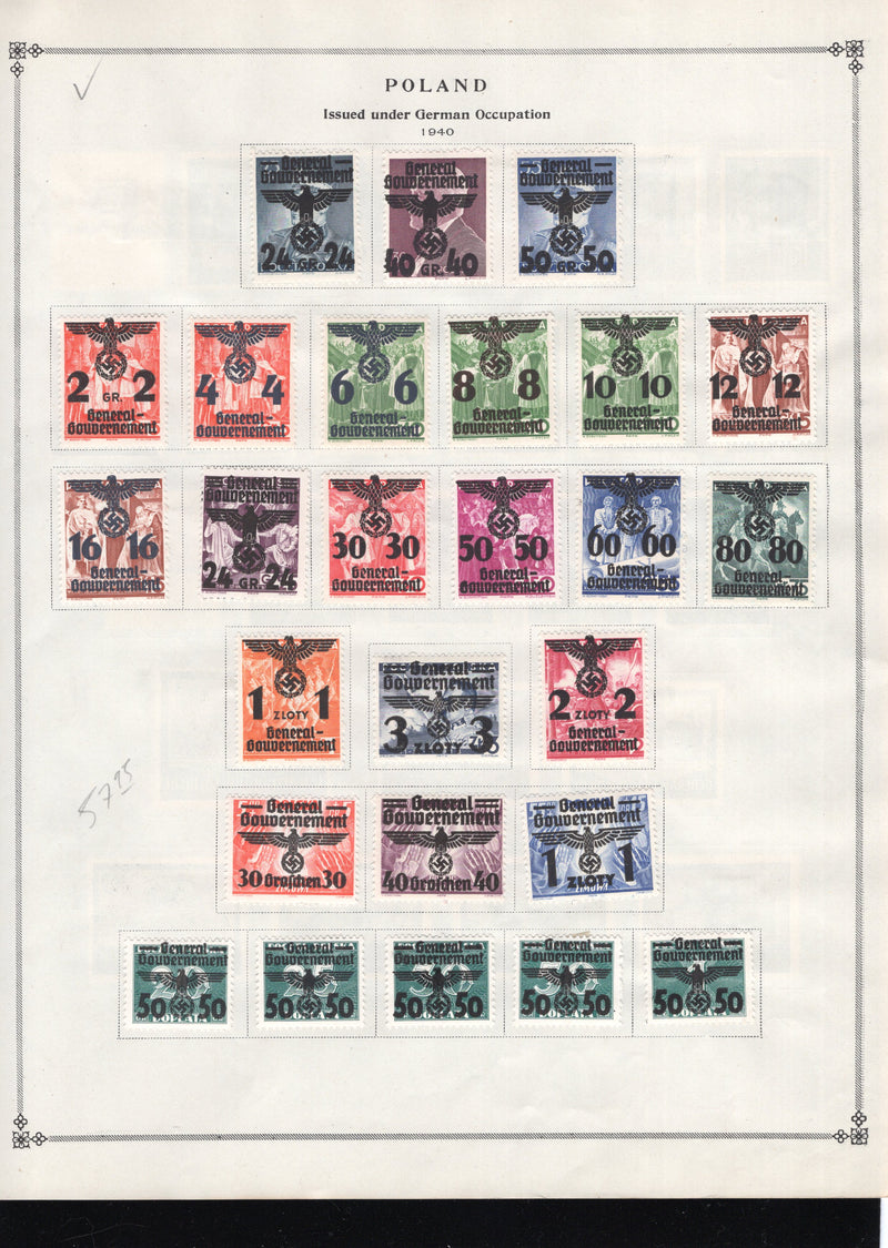 Poland BoB, Postage Due, Occupation, Stamp Lot, Approx Cat $233