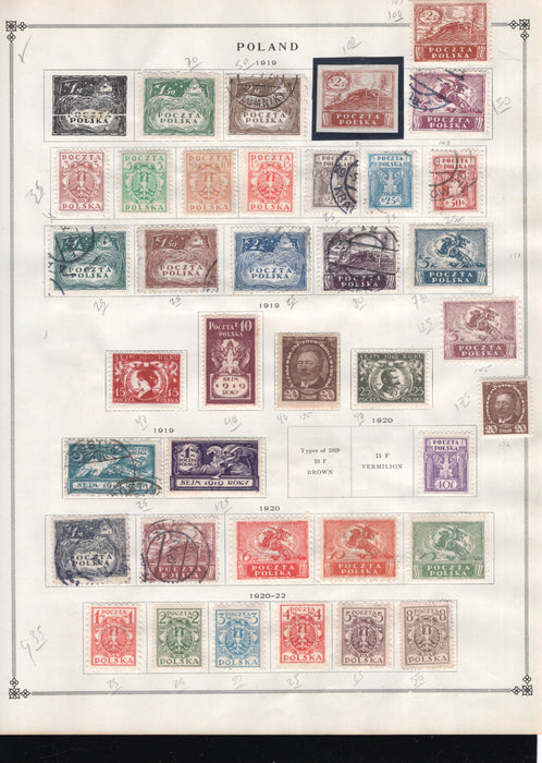 Poland Postage, Occupation, Stamp Lot, Approx Cat $95