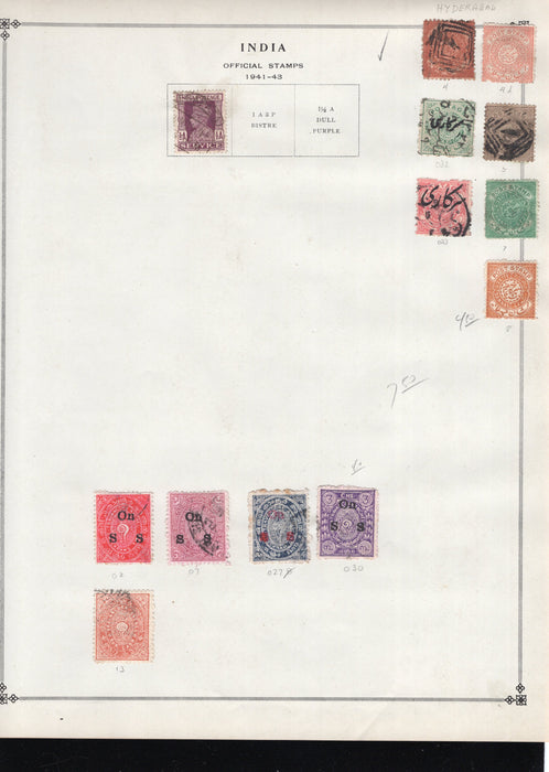 India Postage, BoB, Airmail, Official, Feudatory States, Stamp Lots, Approx Cat $1,540