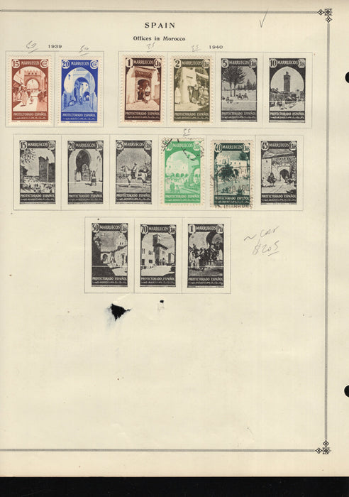 Spanish Monocco Postage, BoB,Airmail, Official, Stamp Lot, Approx Cat $32