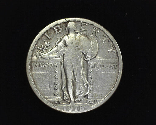 HS&C: 1918 D 25¢ Standing Liberty Quarter VG/F - US Coin